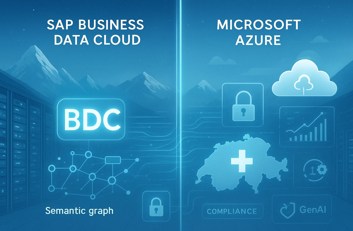 SAP Business Data Cloud ще бъде достъпен в Microsoft Azure центрове за данни в Швейцария